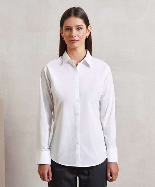 Women's supreme poplin long sleeve shirt