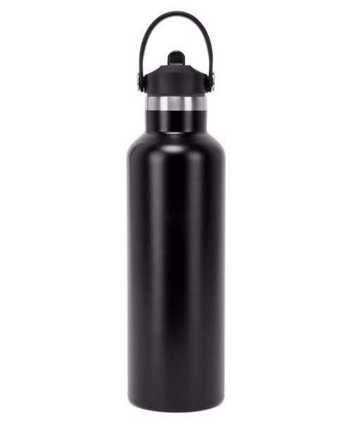 Tridri® vacuum sports water bottle with flip up straw